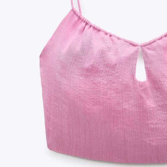 Zara Flowing Crop Top - Picture 4 of 5